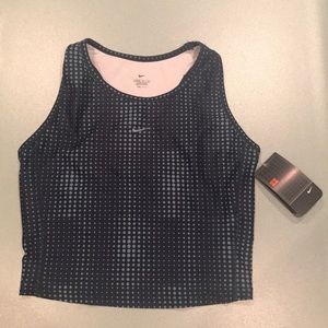 Nike Navy Dri-Fit Cropped Top